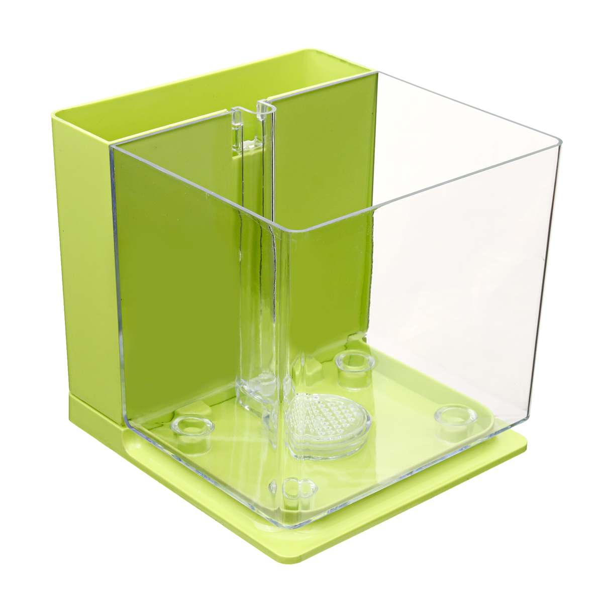 Self-cleaning fish tank
