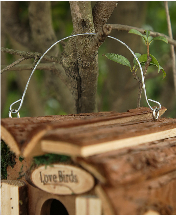 Wooden Hanging Birds Box