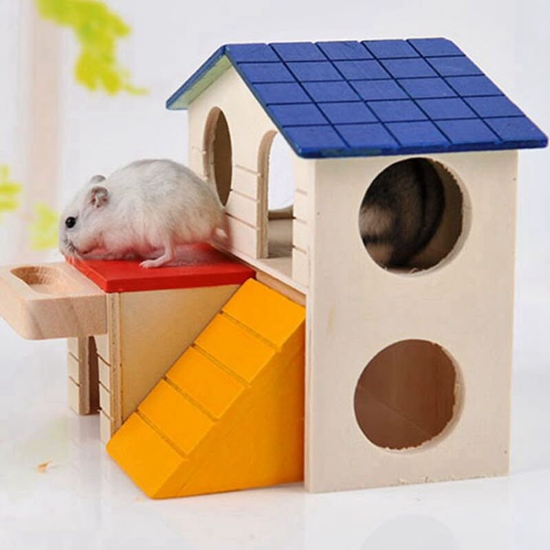 Double storey small pet house