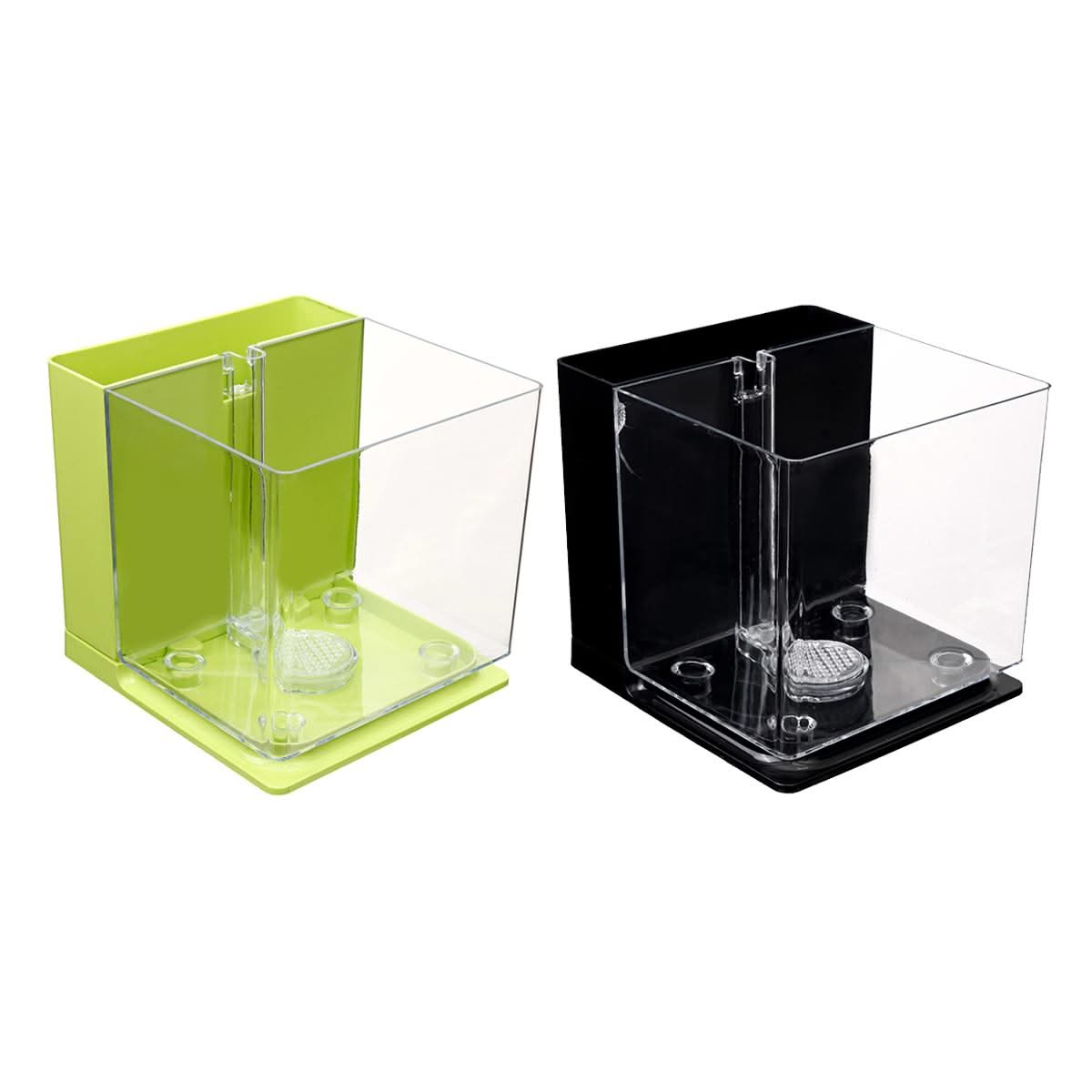 Self-cleaning fish tank