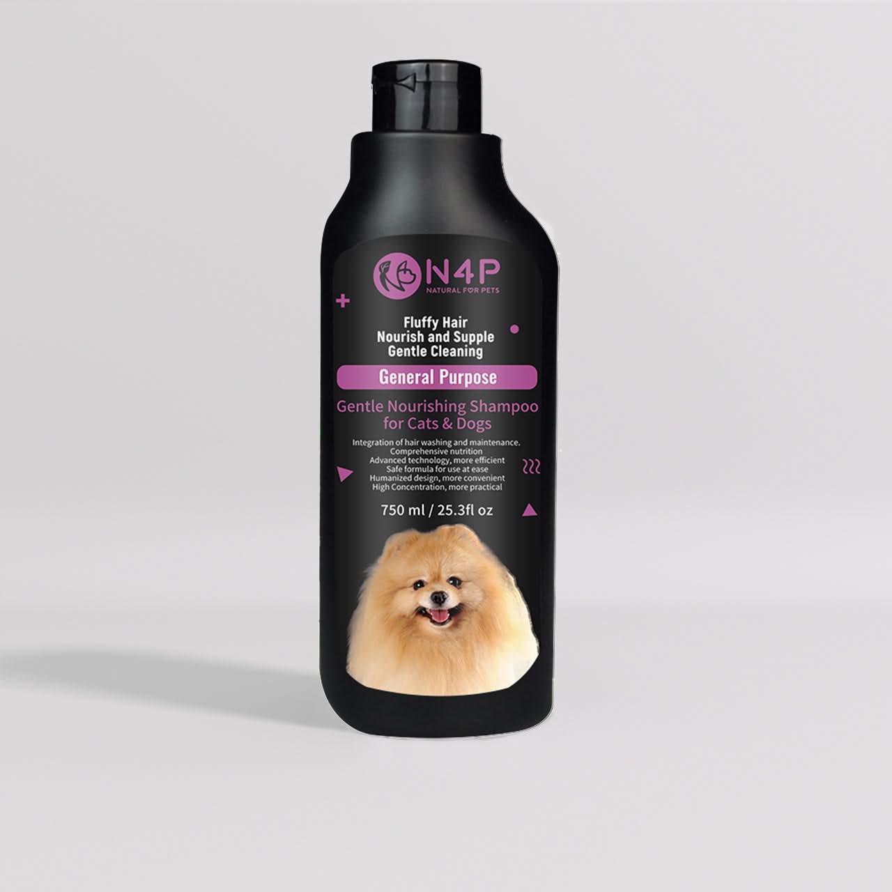 N4P Dog and Cat Shampoo, General Purpose Model, 750ml