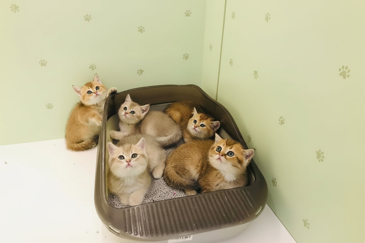 British Short Hair Golden / Silver Chinchillas Kittens